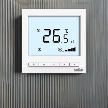 HaiLin 4 Pipe FCU Thermostat 220V On/Off Valve  Temperature Controller OEM
