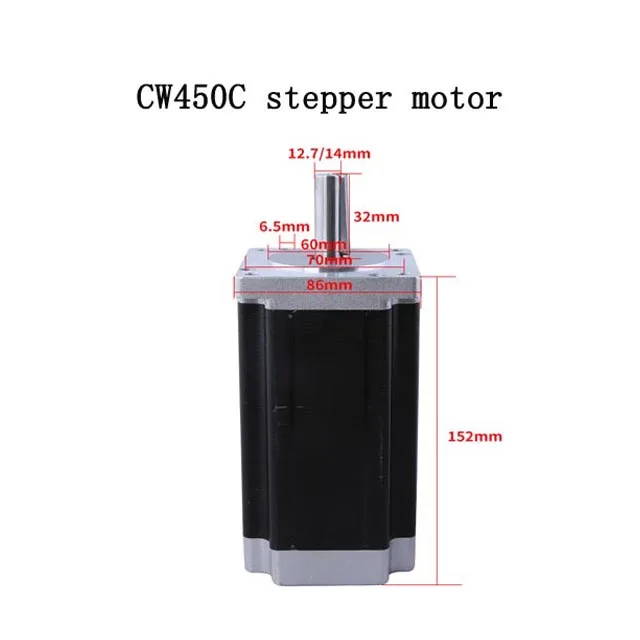 Nema 34 or 86 2 phase 1.8 degrees 120kg.cm 450C stepper motor high torque dc for cnc router