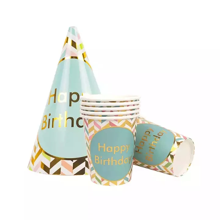 Disposable Tablerware Adult Party Supplies Birthday Paper Plates Napkins Cups Tablecloth