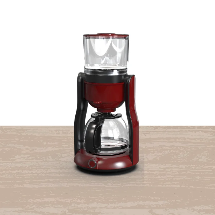 Portable one cup coffee maker machine with plastic coffee cup