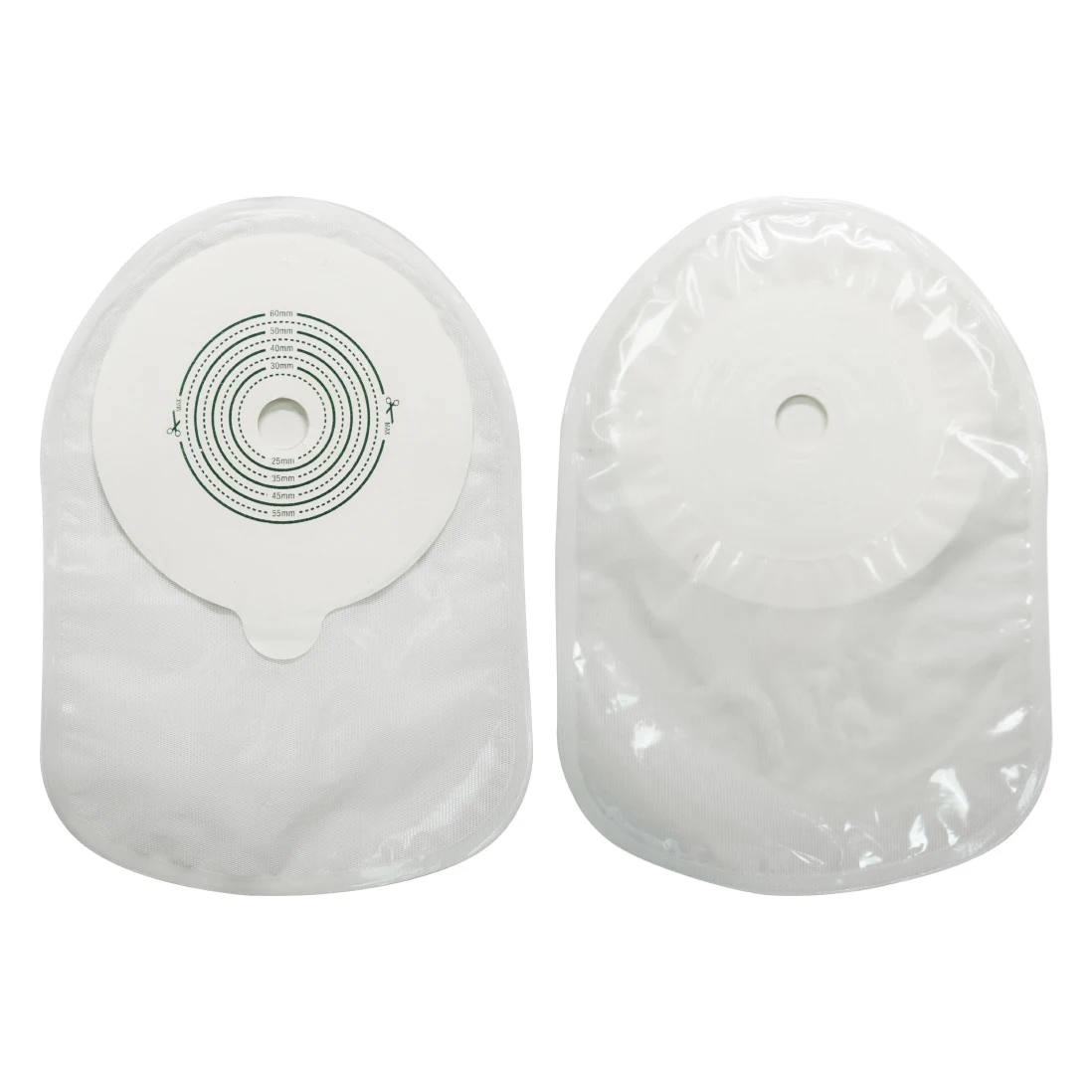 One Piece Disposable colostomy ileostomy bag With Foam Flange Ostomy Supplies