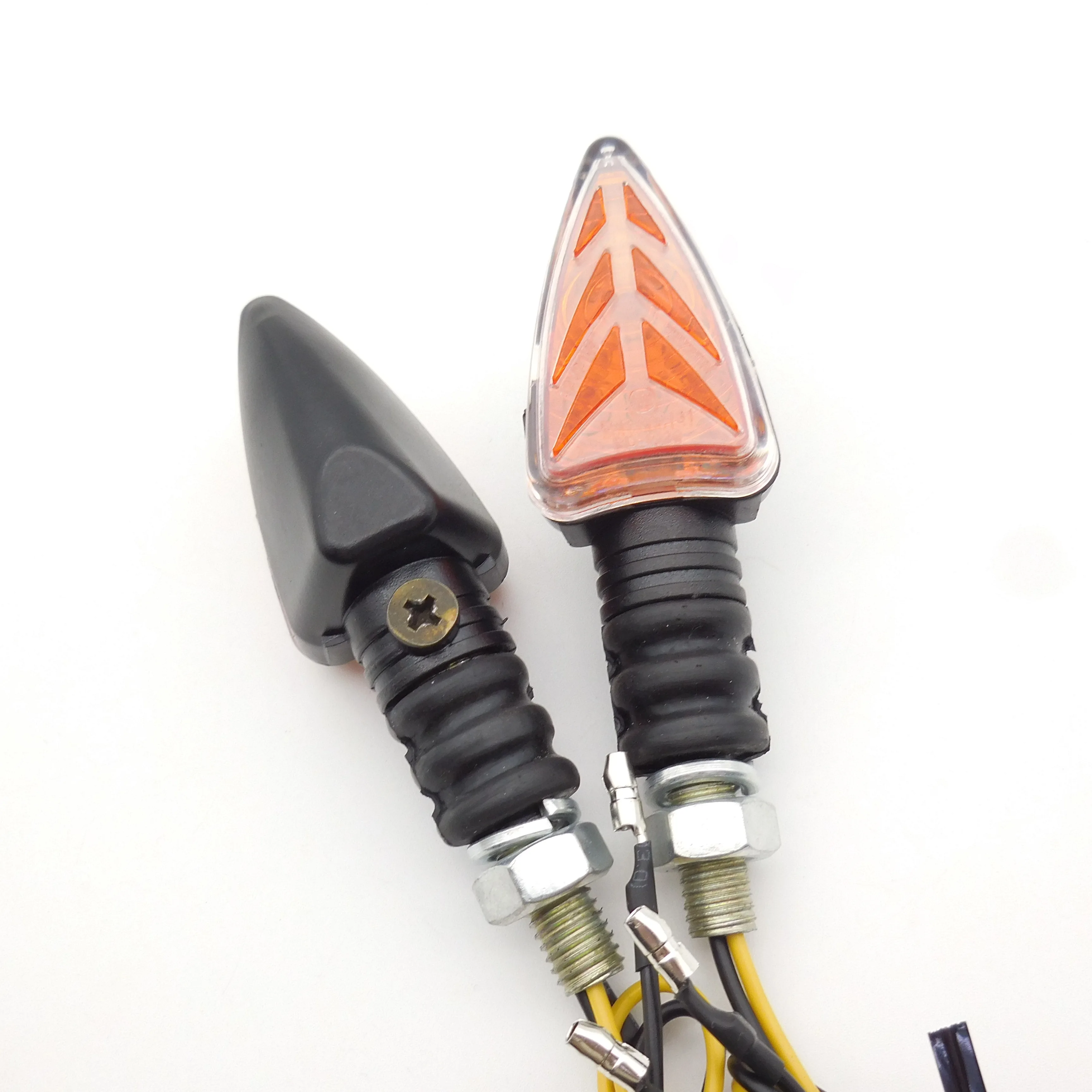 Scooter Motorcycle Flasher LED Motorcycle Turn Signal Indicator Blinker Amber Lamp 12V Universal Motorbike Turn Light