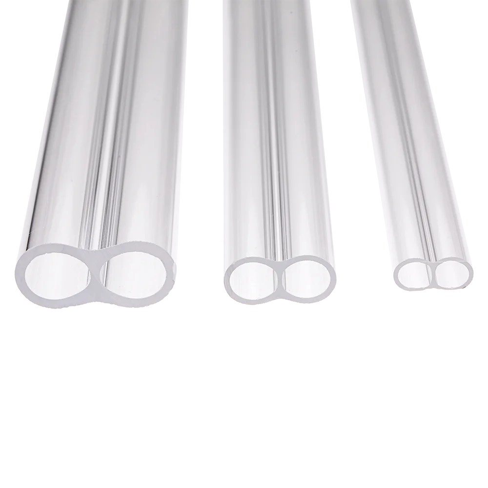 High temperature resistant transparent quartz glass tube dual tube IR heating lamp accessories