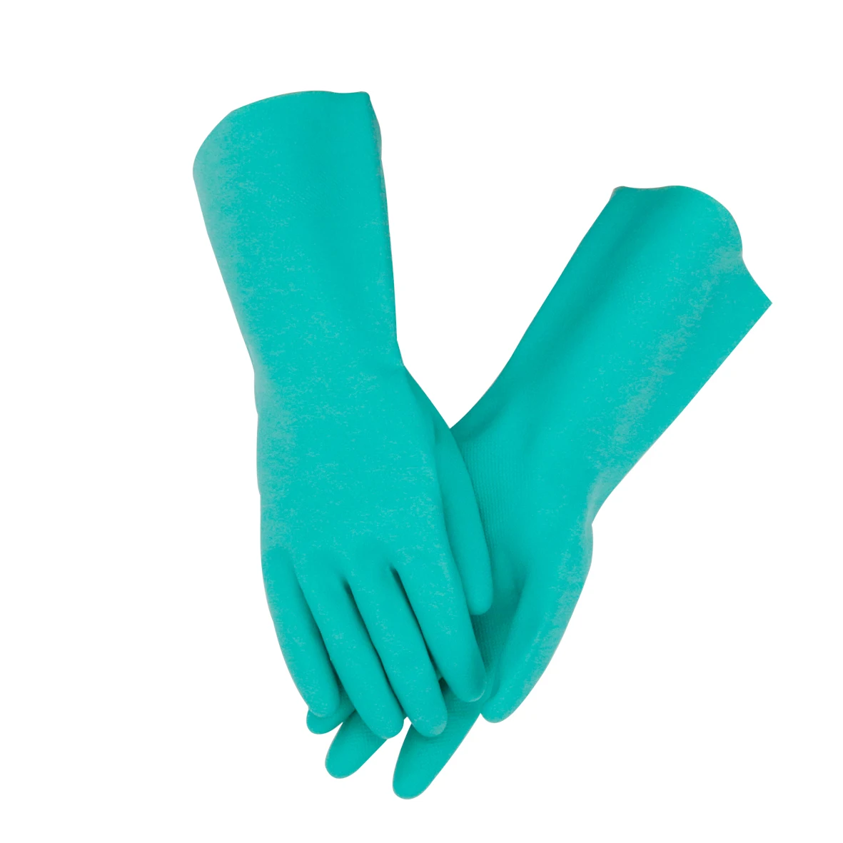 EN374 15mil green nitrile chemical resistant industrial household gloves