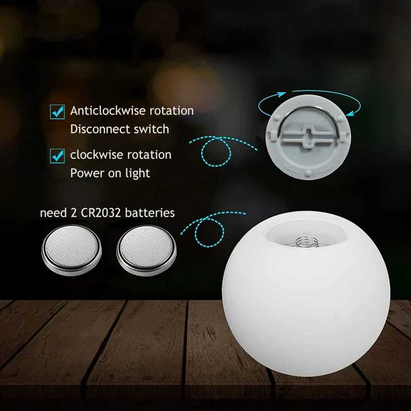 Led Luminous Ball Light Outdoor Lawn Floating Swimming Pool Decoration Night Lights Colorful Remote Control Toy Lamp