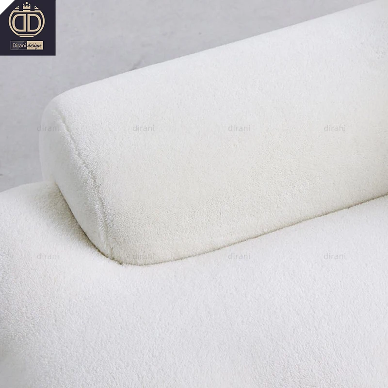 White Rochebobois Sherpa Sofa Simple Design Wide Seat Low Back Blogger 3 Large 3-seat sofa
