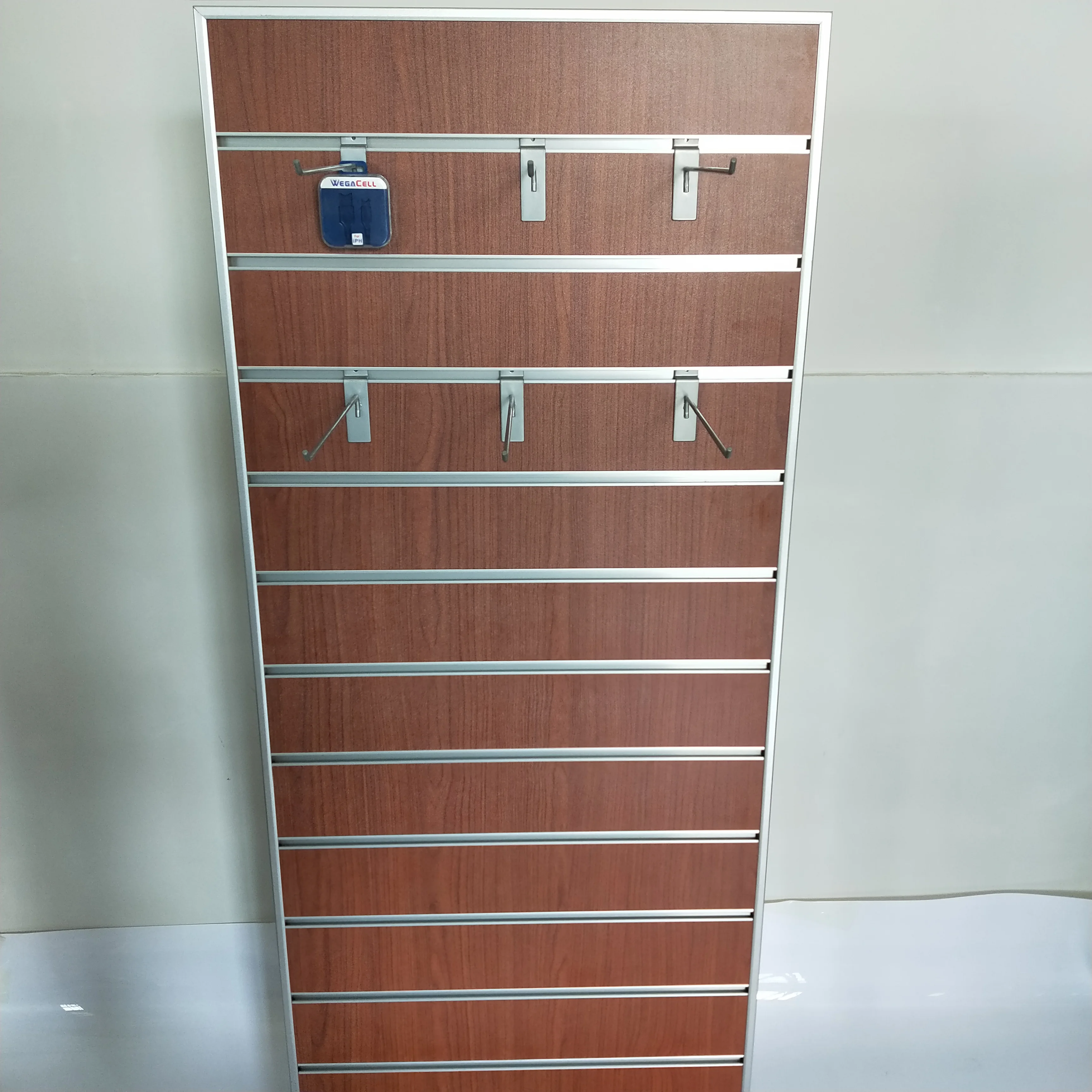 Shop t-shirt coat rack slat board wall metal hook panel accessory cheapest grooved panel slatwall display stand