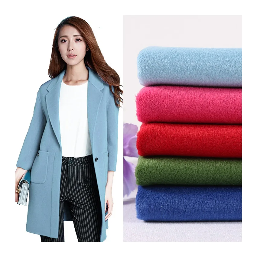 Высококачественная итальянская шерстяная твидовая тканая кашемировая ткань для свитеров в наличии