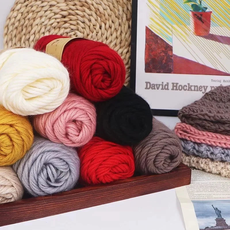 RongMeiXuan Mink yarn 100g Cashmere Wool Yarn Soft Long Hair mink Yarn for Hand Knitting