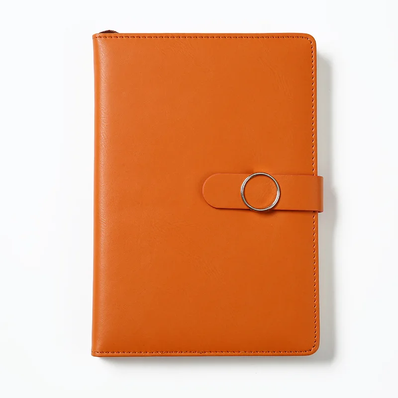 Customized New Design Embossed Logo PU Leather Hardcover Journal A5 Daily Self Improvement Planner Gold Foil Notebook