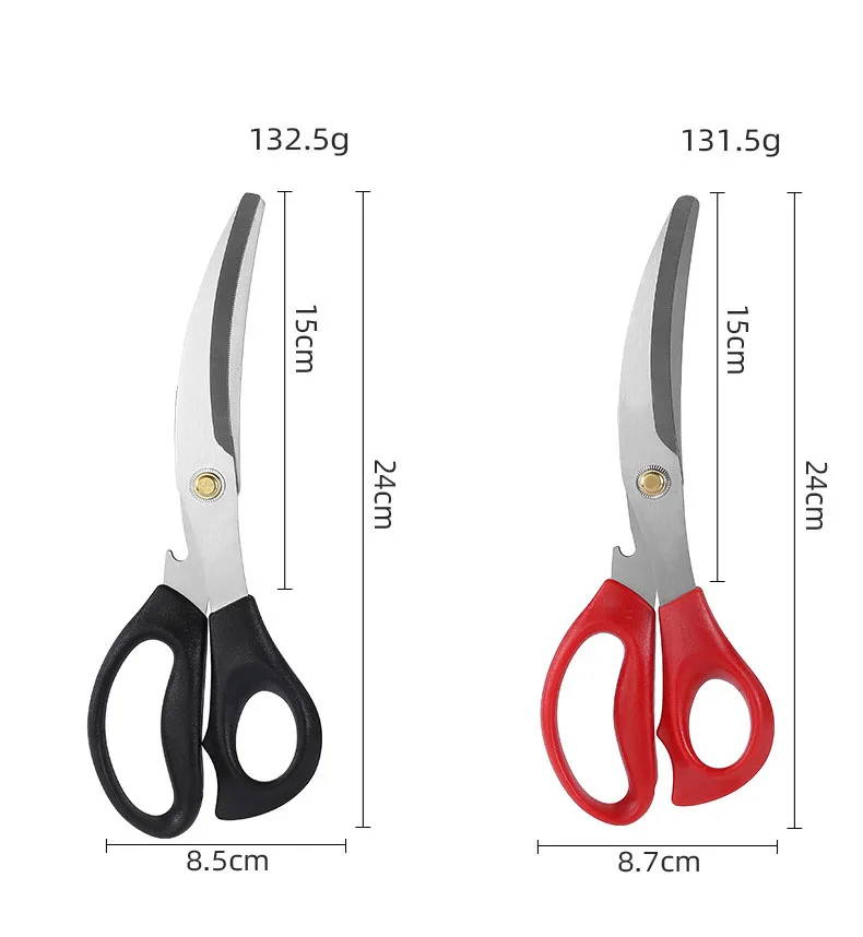 Home stainless steel clever multifunction professional laser Seafood shrimp crab scissors kitchen scissors shears set multi