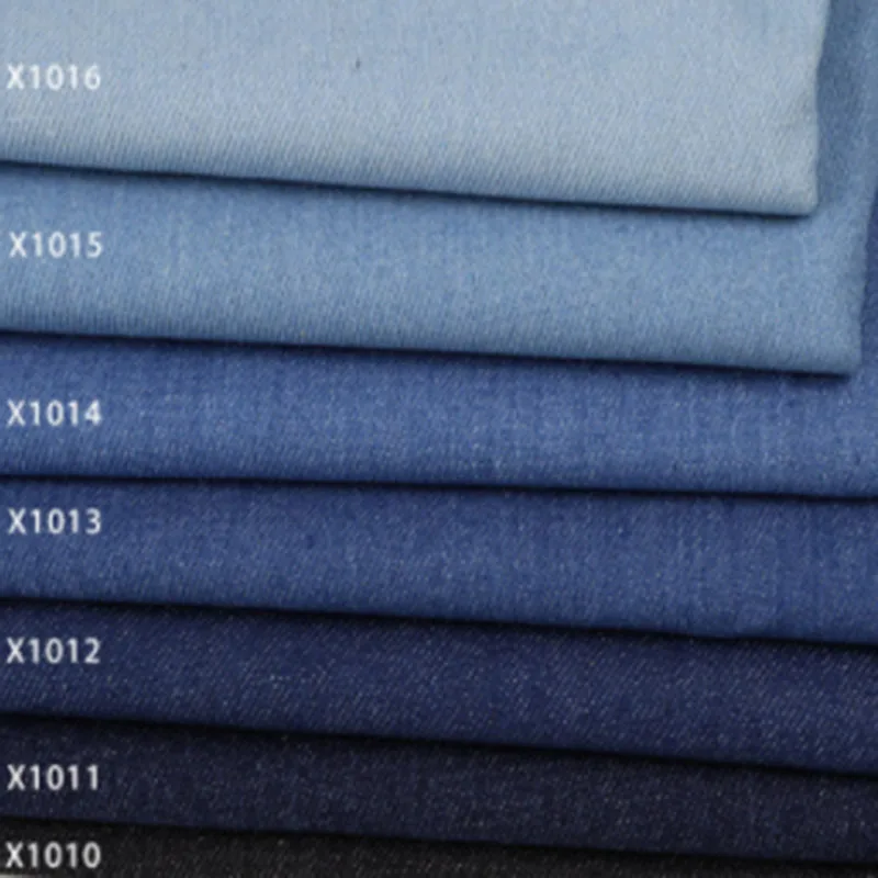 Wholesale pure cotton designer cloth fashion washable non elastic jeans fabric cotton denim fabric high quality