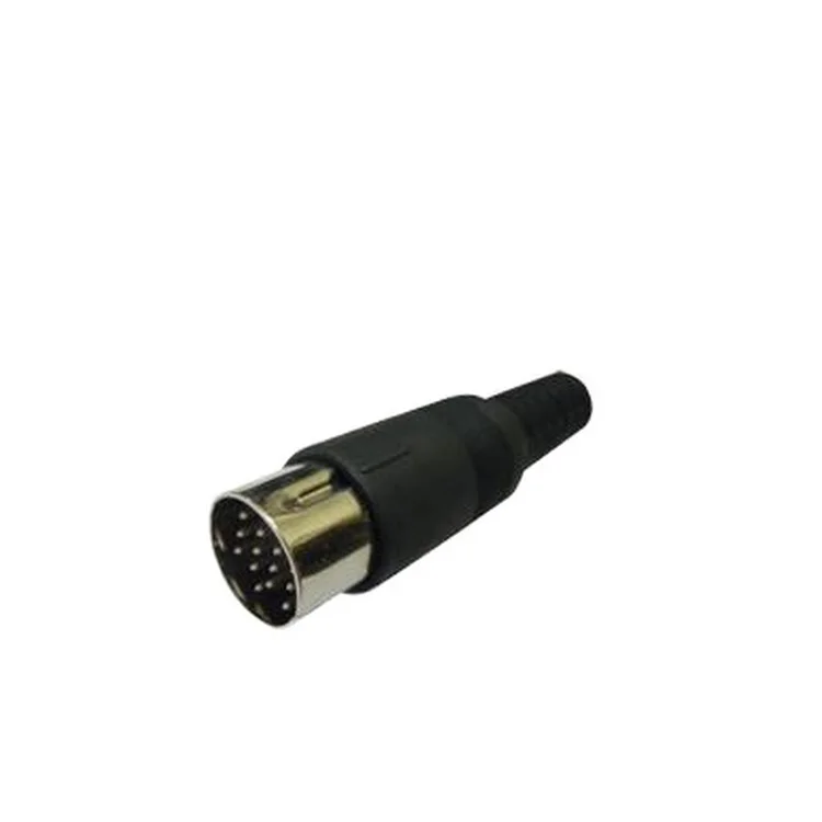 Factory Price black audio plug connector 6 pin din plug circular male connector