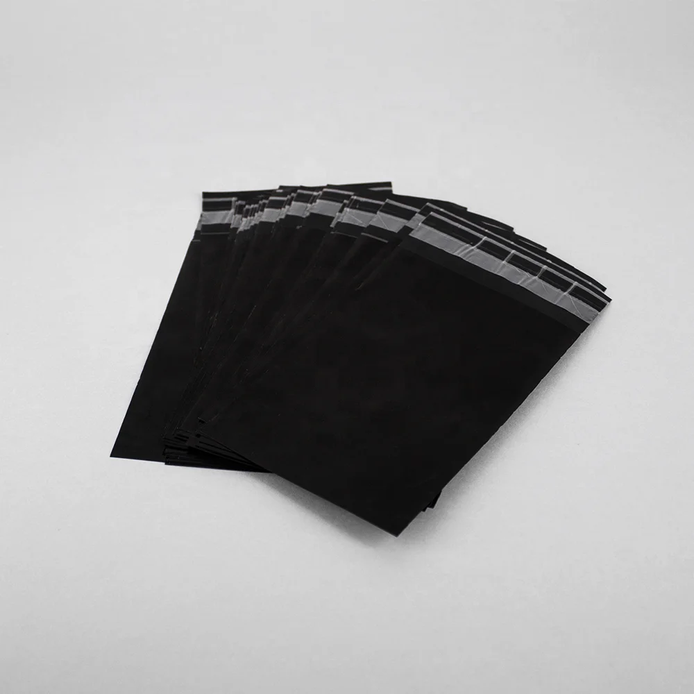 Envelope packaging die cut poly bag