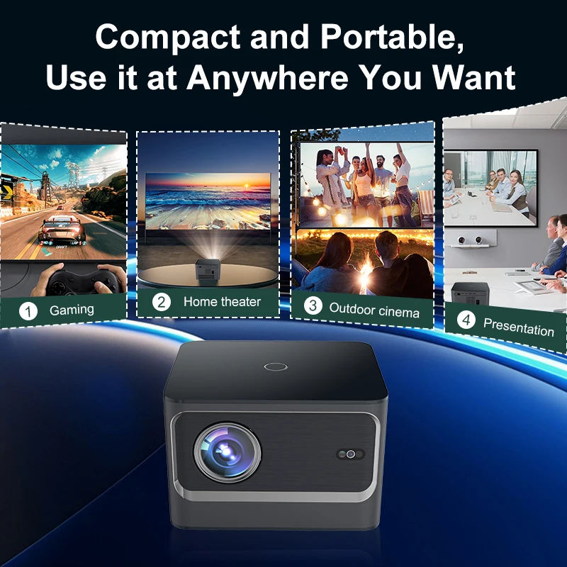 Z9 slim aux light car consola x3 elonix led projector connect mobile phone