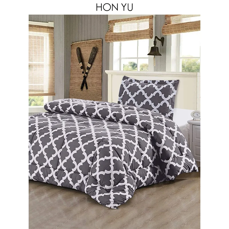 ZC153 New Coming Competitive Price Corner Tabs Stitching Square Lighted- Weighted Korean Comforter Factory from China