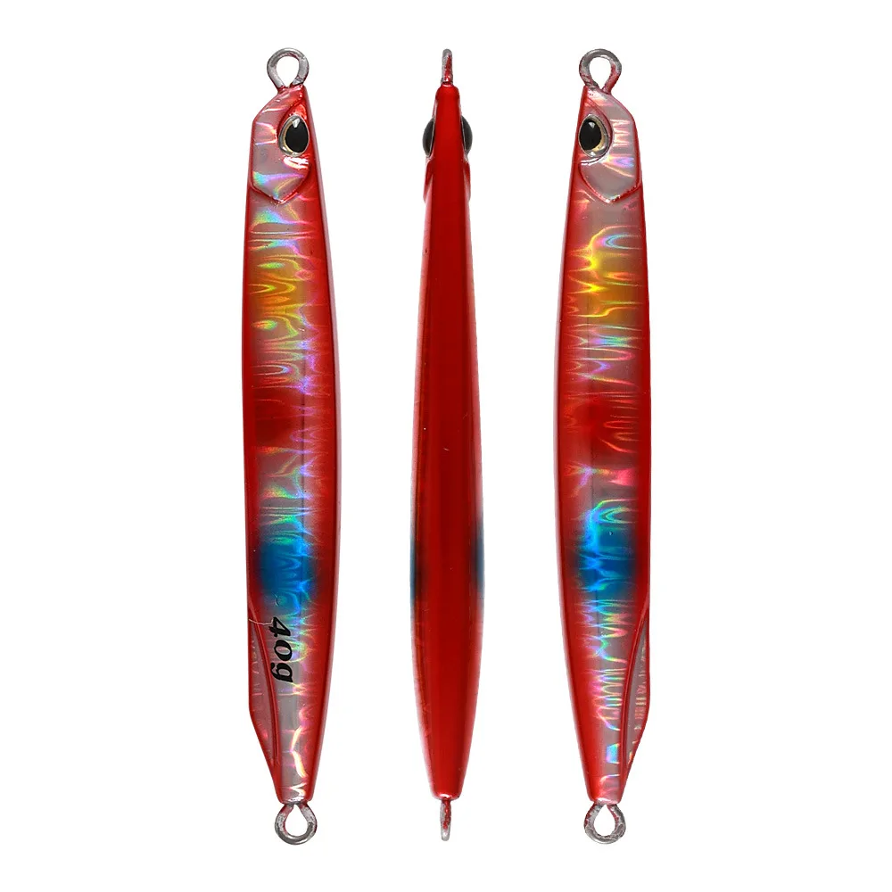 Slow Pitch Jigs Lures Fishing Tackle Luminous Stripe Metal Casting Bait 40g 60g Iscas Artificial Lifelike Jigging Fishing Lures