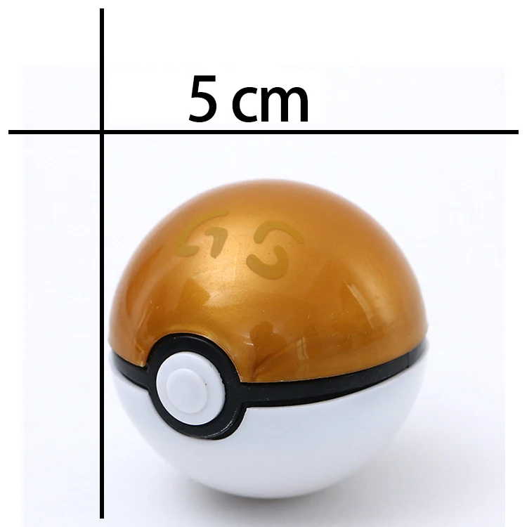 Hot Sale 5 cm Pokeball Action Figure Cartoon Pikachu Capsule Toy Poke mon Ball with Figure Inside