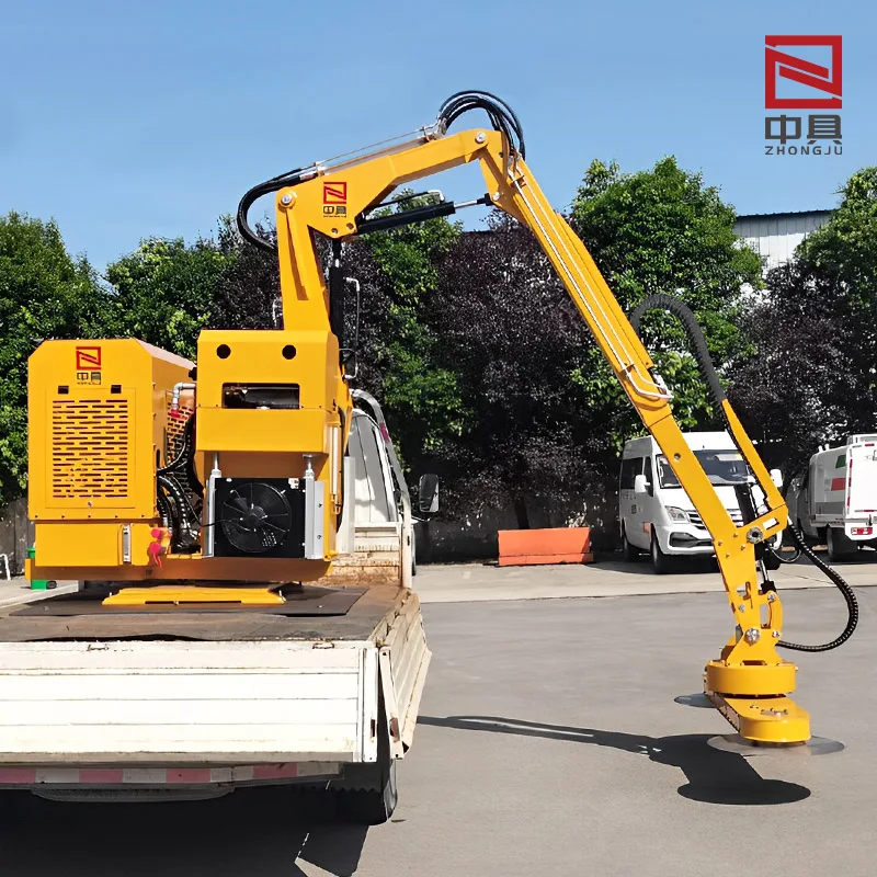 Mini excavator front loader hedge trimmer tractor mounted long multi purpose pole hedge trimmer blade for excavator