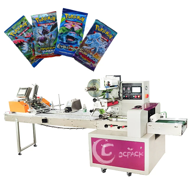 Horizontal Automatic High speed Sim Card Feeder Paper Plastic Bags Packing Machine With Counter