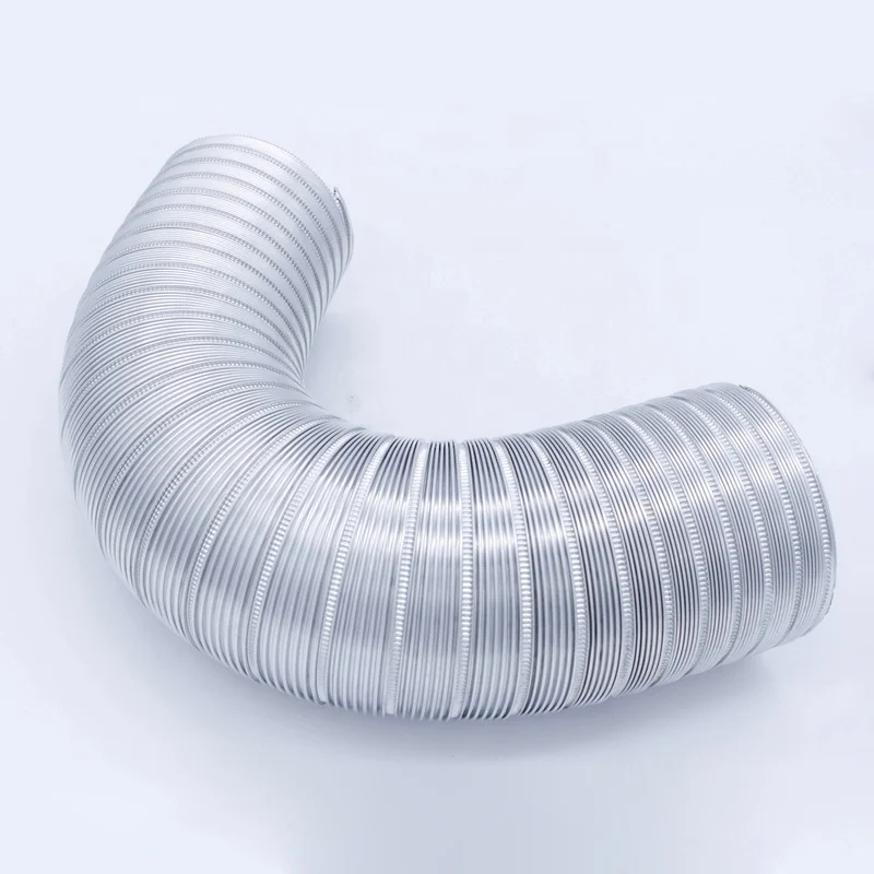 Heavy-Duty silver Dryer Duct for HVAC Ventilation 150mm Semi Rigid Flexible Aluminum Air Duct