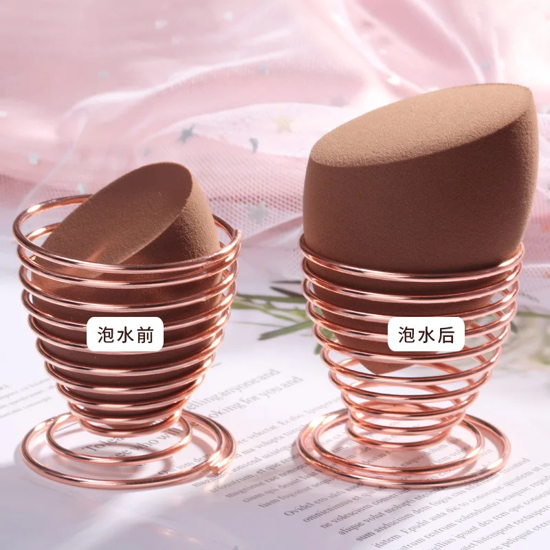 New Metal Makeup Sponge Holder Makeup Sponges Rack Stand, Powder Puff Sponge Support Display Stand