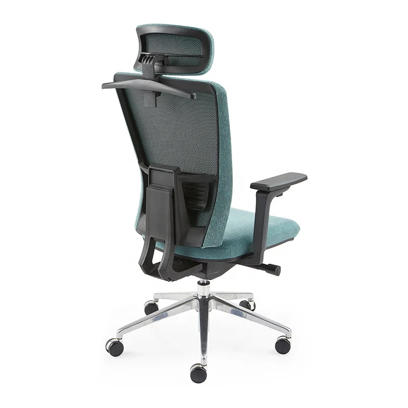 Bifma Office Furniture Factory Supplier 3D Fabric Chair Ergonomic Conference Manager Office Desk  High Adjustable Back