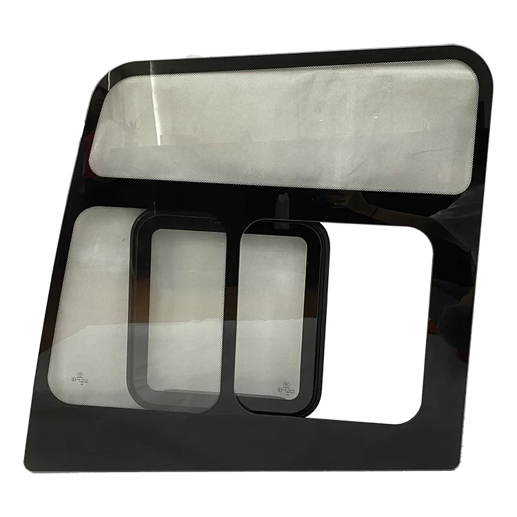 Aluminum Camper Sliding Glass Window Tempered Glass Window For Construction Vehicles