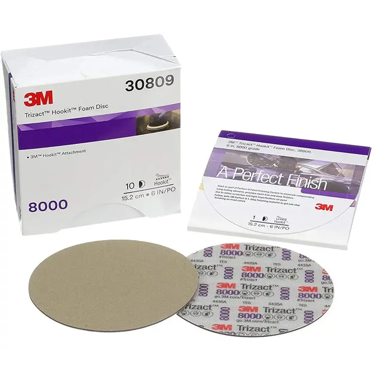 Wholesale 3m 02085 Trizact Hookit 3000 Grit Hook And Loop Disc Foam Sanding Discs Cubitron