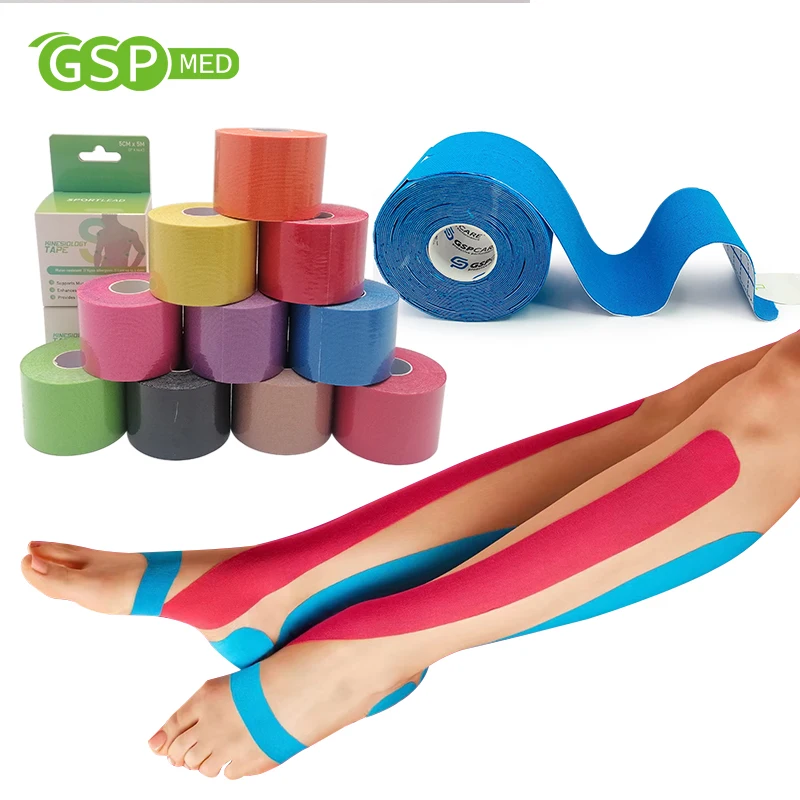 High Quality Rock Waterproof 5cm & 10cm KT Sports Kinesiology Therapy Athletic Tape in Stock!
