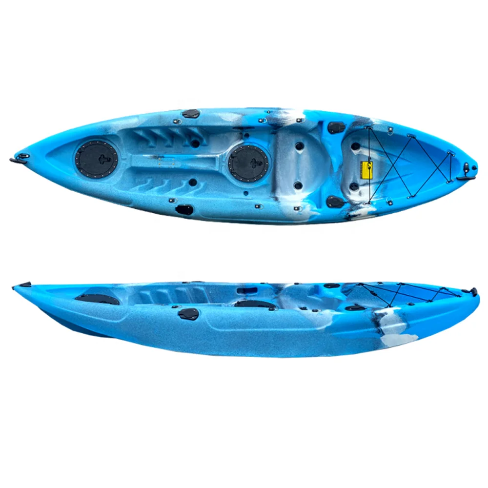 Single plastic fishing canoe kayak paddling fishing kayaks Single boat Water sports boats