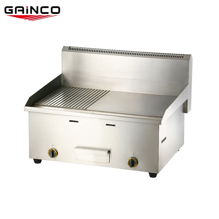 Industrial professional 12mm LPG2800 flat top gas griddle grill