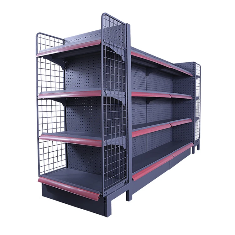 Reasonable Price Metal Shelf For Shops Store Display Rack Single Side Supermarket Shelving