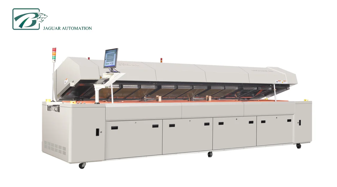Factory direct sales R10+4 Ten- Zone Lead-Free Hot Air SMT Reflow Soldering Machine New Automatic  for SMT production line