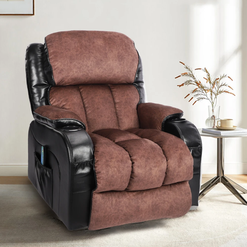 Modern Home Lazy Boy Electric Power Single Leather Massage Recliner Sofa Chair
