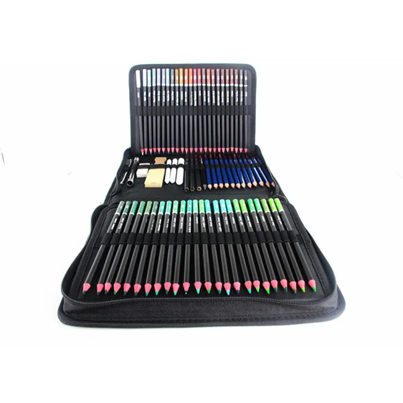 LISI Customized 145pcs Professional Drawing Sketch Pencil Set Wooden Charcoal Pencil Sketching Set For Sketch and Draw