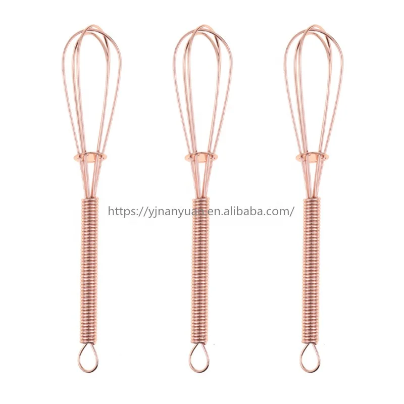 Бестселлер, венчик для еды, молока, розового и золотого цвета, мини-венчик с венчиком из нержавеющей стали