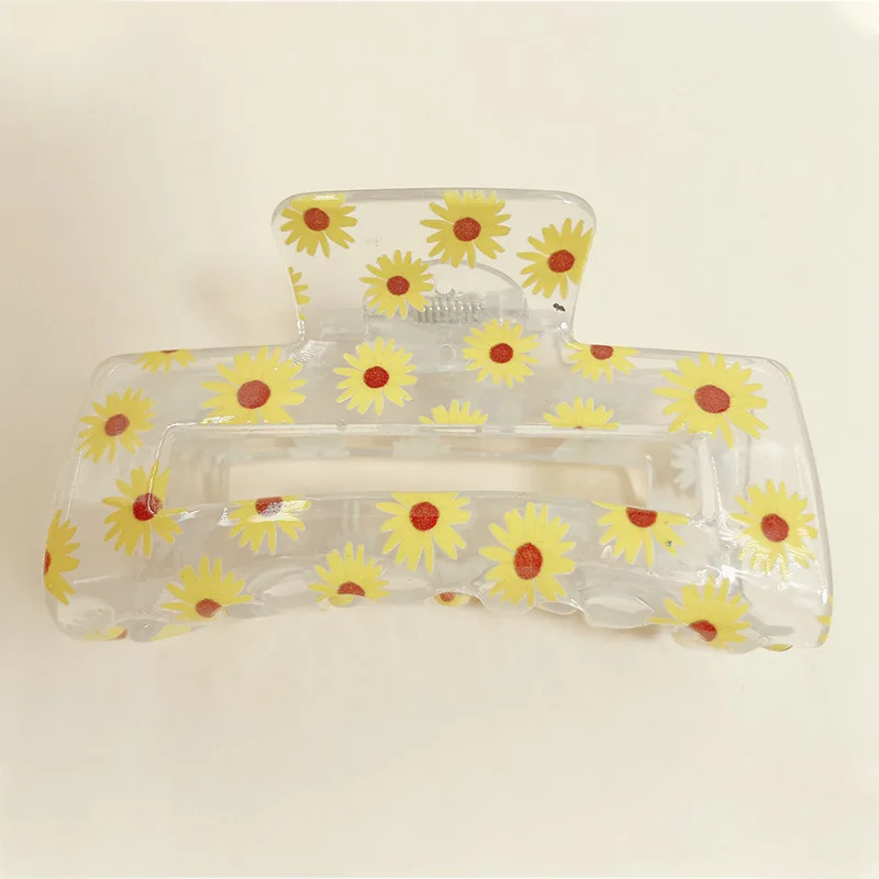 Hot Selling Personalized Nonslip Rectangular Extra Plastic Large Hair Claw Clips For Thick Hair Women