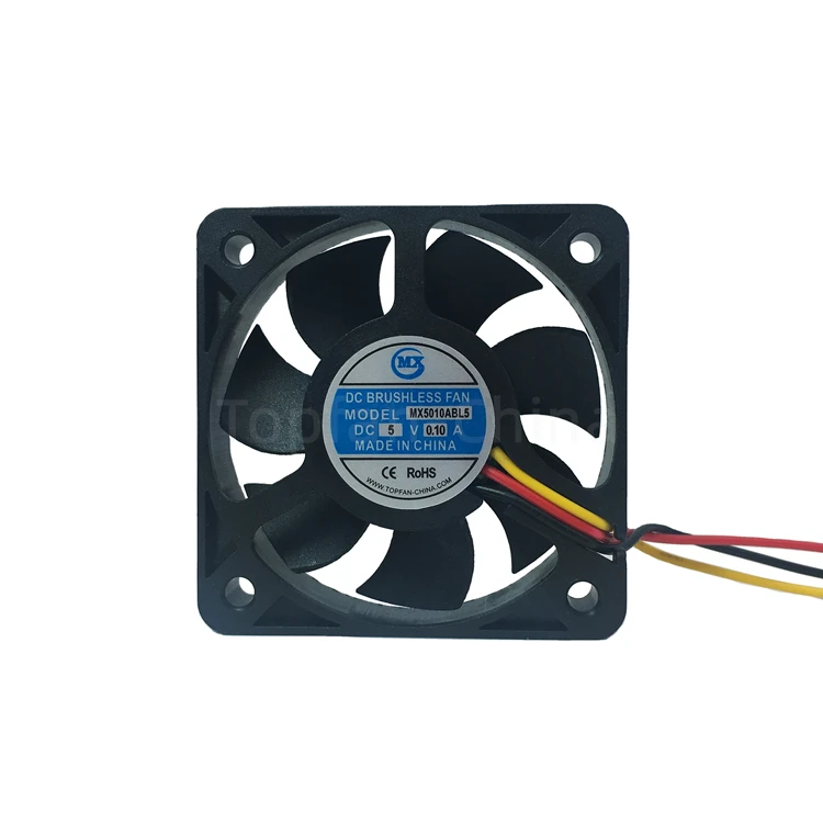 50*50*10mm DC 12V 5V 24V small axial fan 5000rpm CPU cooling fan for printer
