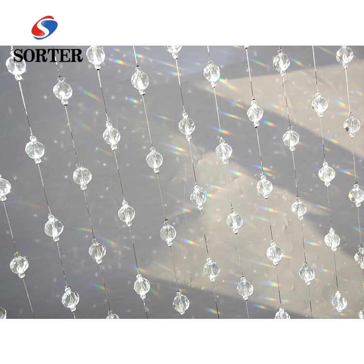 luxury crystal glass bead curtain for Living Room Bedroom Dining hall Decor