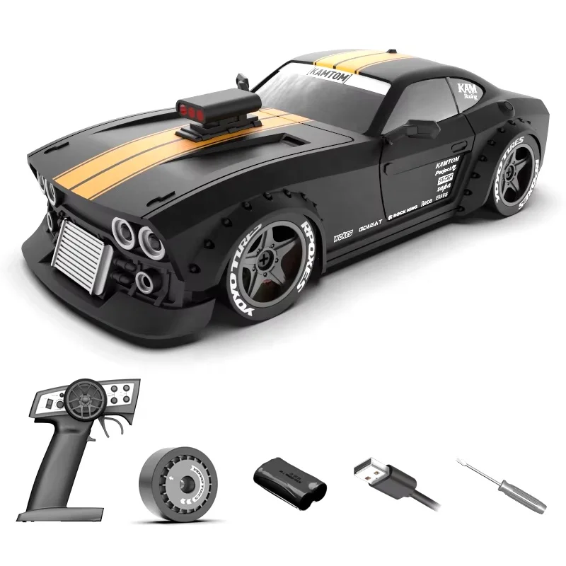 KAMTOM KM3299 1:32 Scale RC Drift Car 4WD 2.4Ghz Remote Control 4x4 Racing Adjustable Wheelbase ESP Gyro for Precision Driving