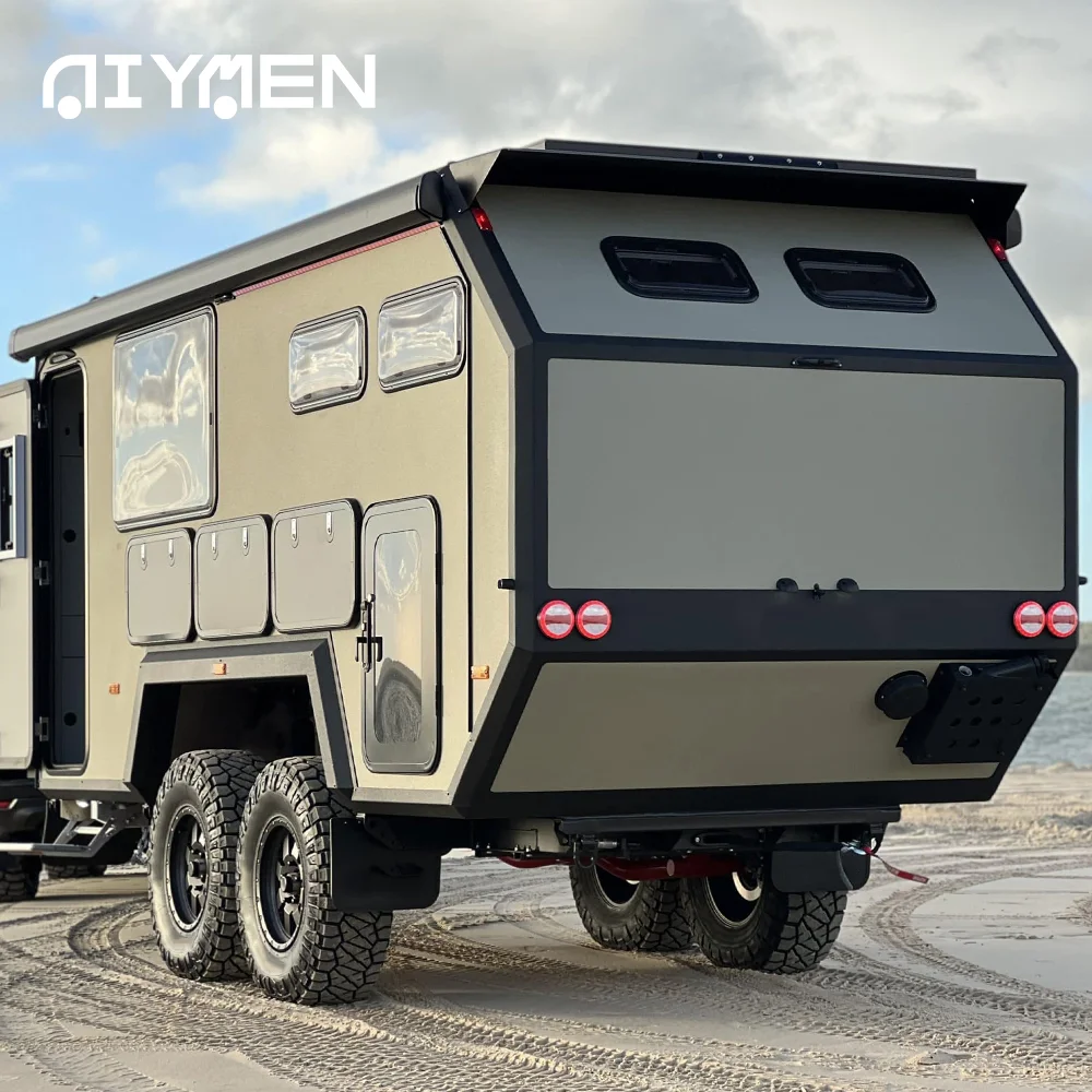Custom 16ft Hybrid Electric Travel Trailer Medium Size RV Camper for Overland Caravan & Offroad Adventure Slide Feature China