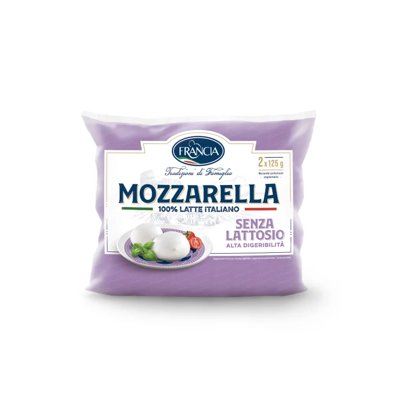 Reliable Italian Brand Sapid And Delicate 2 Cow Mozzarella Of 125G Lactose-Free Fresh Cheese For Pizza