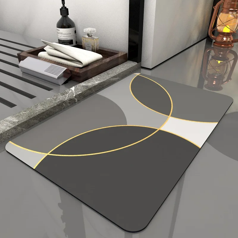 wholesale hot product easy clean fast super water absorbing fast drying  diatomite mat diatom bath mat