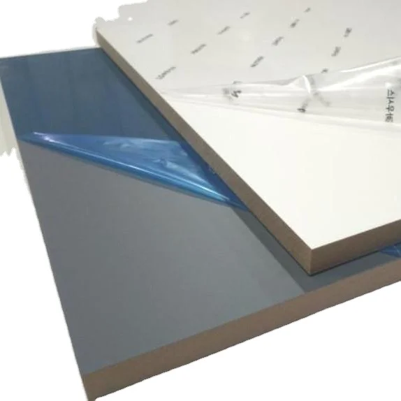 Supper matt soft touch  LG Hausys pet foil laminated promotion solid color 4x8 pet mdf board