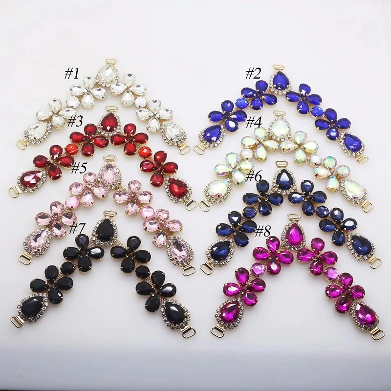 Wholesale Crystal Shoe Decoration Rhinestone Shoe Ornament Rhinestone Bag Buckle LSSD889