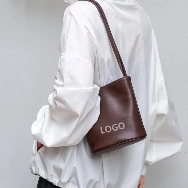 DABOO top real cowhide leather Women popular Bucket Bag designer custom Business fashion ladies crossbody shoulder bags