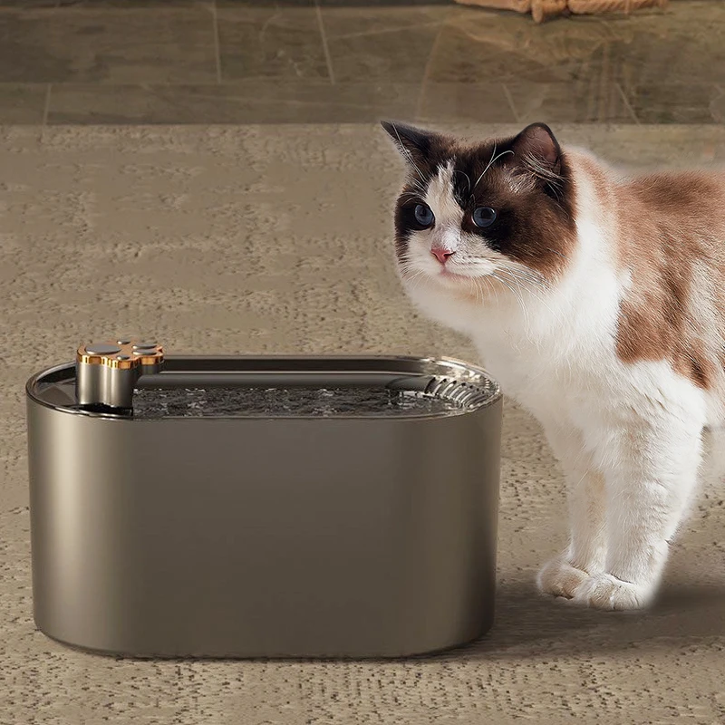 Animal Water Dispenser Ultra-quiet Automatic Cat Drinking Fountains Cat Water Fountain With Replacement Filters
