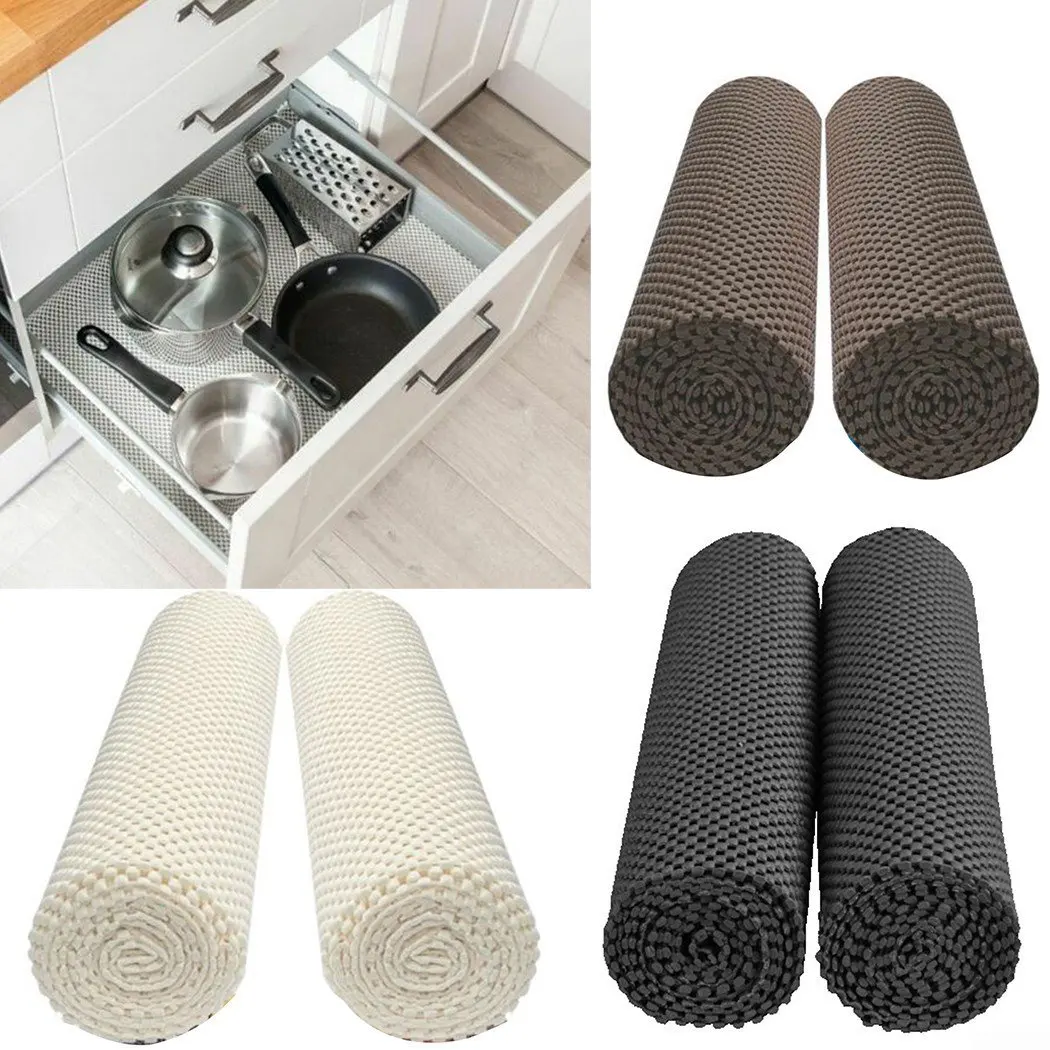 Customization PVC Kitchen Placemat shelf liner for kitchen, Non Slip Gripper Pads Multiusage Plastic Shelf Drawer Liner
