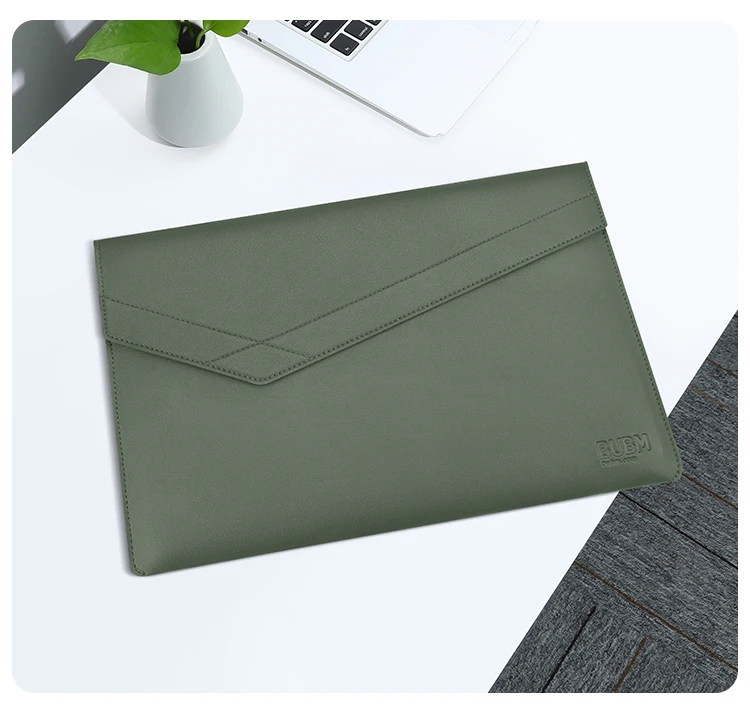 BUBM 13 inch Waterproof Slim PU Leather Fundas Labtop Bag Laptop Tas Taschen Sleeve Case for Macbook air pro